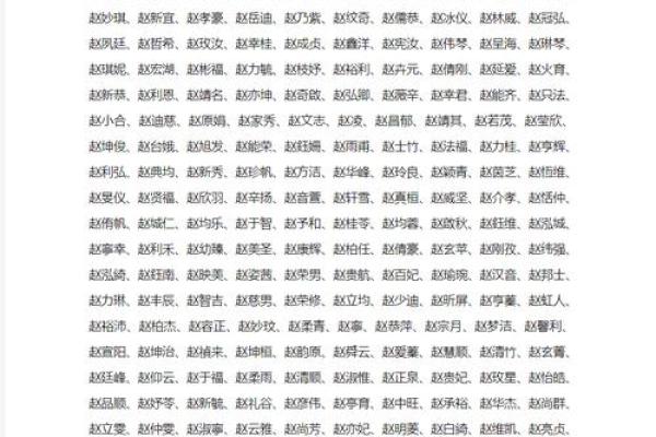 赵姓女孩名字大全-赵姓女孩起名字大全-赵姓名字大全姓名