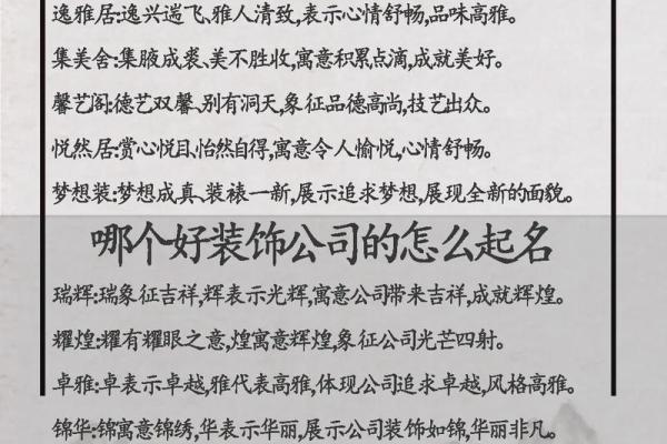 装饰公司名字-名字大全姓名 装饰公司名字-名字大全姓名